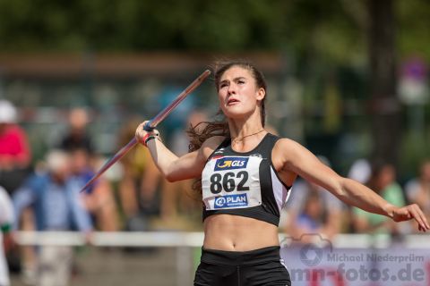 Lea Wipper (SC DHfK Leipzig); Deutsche U23 Meisterschaften am 16.06.2019 im Stadion Wetzlar in Wetzlar (Hessen), Foto: Michael Niederpruem