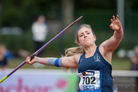 Lea Sollmann (LAV Bayer Uerdingen/Dormagen); Deutsche U23 Meisterschaften am 16.06.2019 im Stadion Wetzlar in Wetzlar (Hessen), Foto: Michael Niederpruem