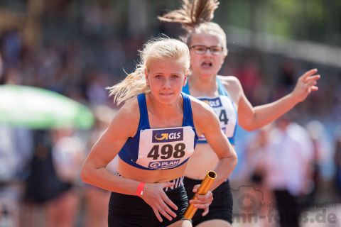 Veronique Quednau (LG UnterlueßFaßbergOldendorf); Deutsche U23 Meisterschaften am 16.06.2019 im Stadion Wetzlar in Wetzlar (Hessen), Foto: Michael Niederpruem