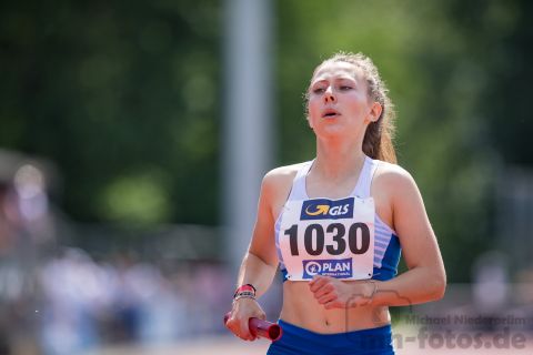 Milagros Sievers (StG Recklinghausen-Hamm); Deutsche U23 Meisterschaften am 16.06.2019 im Stadion Wetzlar in Wetzlar (Hessen), Foto: Michael Niederpruem