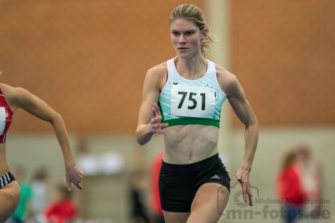 Hanna-Marie Studzinski (Eintracht Hildesheim); NLV + BLV Leichtathletik Hallenmeisterschaften am 19.01.2019 in Hannover (Sportleistungszentrum), Niedersachsen, Foto: Michael Niederpruem
