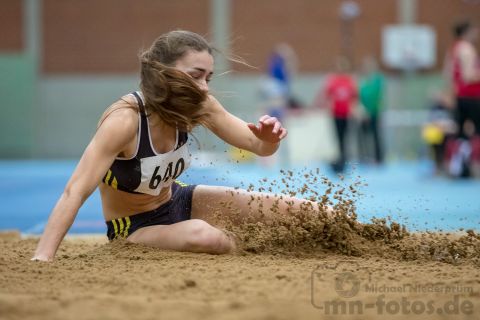 Anja Bosold (LG Goettingen); NLV + BLV Leichtathletik Hallenmeisterschaften am 19.01.2019 in Hannover (Sportleistungszentrum), Niedersachsen, Foto: Michael Niederpruem