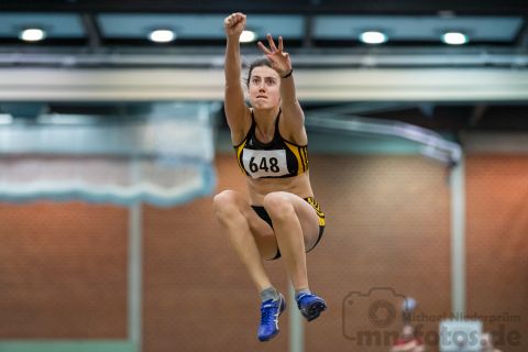 Thea Schmidt (LG Goettingen); NLV + BLV Leichtathletik Hallenmeisterschaften am 19.01.2019 in Hannover (Sportleistungszentrum), Niedersachsen, Foto: Michael Niederpruem