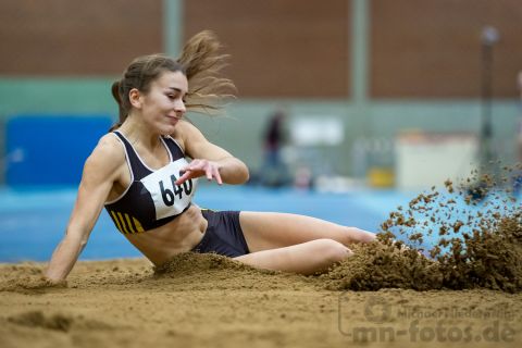 Anja Bosold (LG Goettingen); NLV + BLV Leichtathletik Hallenmeisterschaften am 19.01.2019 in Hannover (Sportleistungszentrum), Niedersachsen, Foto: Michael Niederpruem