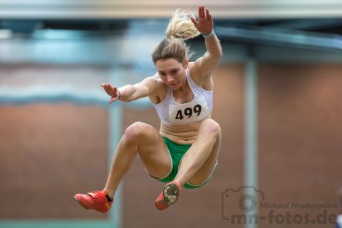 Pauline Arndt (SV Werder Bremen); NLV + BLV Leichtathletik Hallenmeisterschaften am 19.01.2019 in Hannover (Sportleistungszentrum), Niedersachsen, Foto: Michael Niederpruem