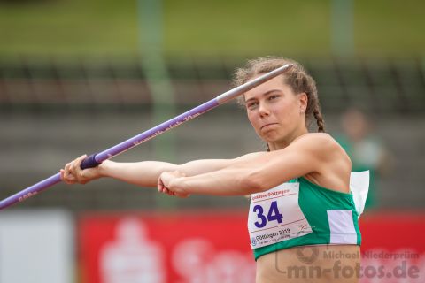Wiebke Oelgardt (SV Werder Bremen); NLV+BLV Meisterschaften am 22.06.2019 im Jahnstadion, Goettingen (Niedersachsen), Foto: Michael Niederpruem