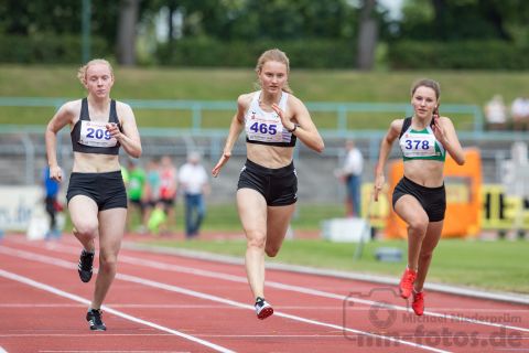 Beatrix Gross (LG Goettingen), Sarina Barth (LG Peiner Land), Ilka Niemann (MTV Messenkamp); NLV+BLV Meisterschaften am 22.06.2019 im Jahnstadion, Goettingen (Niedersachsen), Foto: Michael Niederpruem