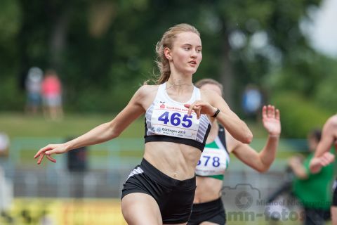 Sarina Barth (LG Peiner Land); NLV+BLV Meisterschaften am 22.06.2019 im Jahnstadion, Goettingen (Niedersachsen), Foto: Michael Niederpruem