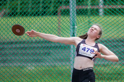 Nina Ebeling (VSV Roessing); NLV+BLV Meisterschaften am 22.06.2019 im Jahnstadion, Goettingen (Niedersachsen), Foto: Michael Niederpruem