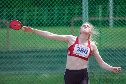Marie Goetting (SV Molbergen); NLV+BLV Meisterschaften am 22.06.2019 im Jahnstadion, Goettingen (Niedersachsen), Foto: Michael Niederpruem