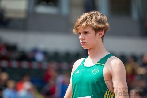 Malte Staedler (TuS Bothfeld); NLV+BLV Meisterschaften am 22.06.2019 im Jahnstadion, Goettingen (Niedersachsen), Foto: Michael Niederpruem