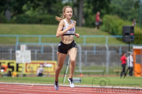 Sarina Barth (LG Peiner Land); NLV+BLV Meisterschaften am 22.06.2019 im Jahnstadion, Goettingen (Niedersachsen), Foto: Michael Niederpruem
