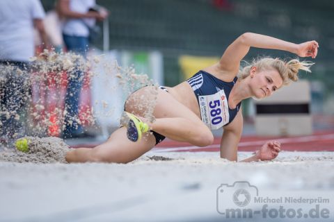 Daya Soedje (USC Mainz); NLV+BLV Meisterschaften am 22.06.2019 im Jahnstadion, Goettingen (Niedersachsen), Foto: Michael Niederpruem