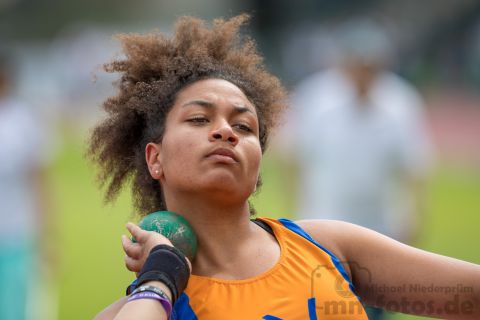 Meryem Guel (TV Norden); NLV+BLV Meisterschaften am 22.06.2019 im Jahnstadion, Goettingen (Niedersachsen), Foto: Michael Niederpruem