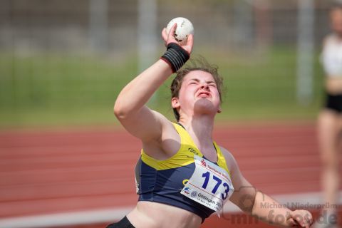 Mieke Westermann (LGG Ganderkesee); NLV+BLV Meisterschaften am 22.06.2019 im Jahnstadion, Goettingen (Niedersachsen), Foto: Michael Niederpruem
