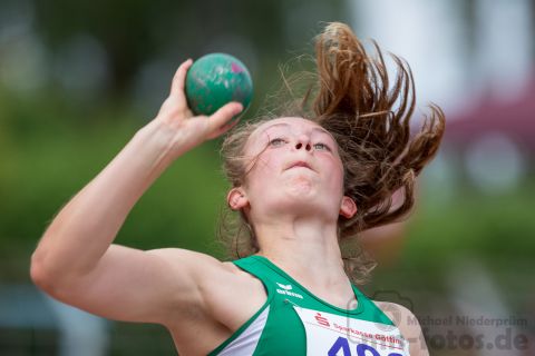 Mira Schumann (TuS Soltendieck); NLV+BLV Meisterschaften am 22.06.2019 im Jahnstadion, Goettingen (Niedersachsen), Foto: Michael Niederpruem