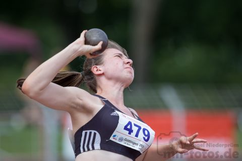 Nina Ebeling (VSV Roessing); NLV+BLV Meisterschaften am 22.06.2019 im Jahnstadion, Goettingen (Niedersachsen), Foto: Michael Niederpruem