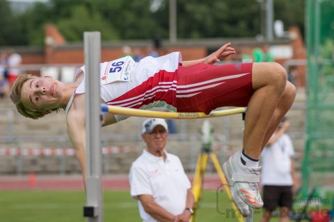 Luca Cot (TSV Bemerode); NLV+BLV Meisterschaften am 22.06.2019 im Jahnstadion, Goettingen (Niedersachsen), Foto: Michael Niederpruem