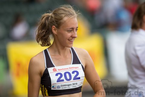 Friederike Altmann (LG Goettingen); NLV+BLV Meisterschaften am 22.06.2019 im Jahnstadion, Goettingen (Niedersachsen), Foto: Michael Niederpruem