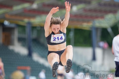 Johanna Hillebrand (LG Goettingen); NLV+BLV Meisterschaften am 22.06.2019 im Jahnstadion, Goettingen (Niedersachsen), Foto: Michael Niederpruem