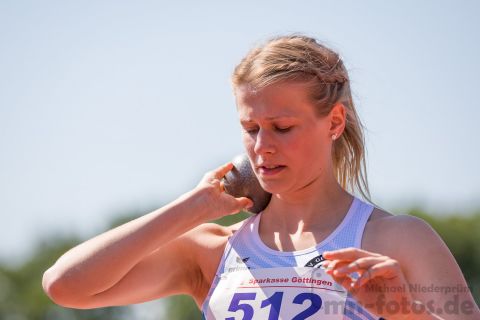 Laura Groenniger (SV Germania Twist); NLV+BLV Meisterschaften am 23.06.2019 im Jahnstadion, Goettingen (Niedersachsen), Foto: Michael Niederpruem
