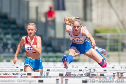 Marie Dehning (LG Celle-Land); NLV+BLV Meisterschaften am 23.06.2019 im Jahnstadion, Goettingen (Niedersachsen), Foto: Michael Niederpruem