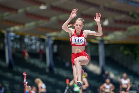 Annika Tolle (LG Braunschweig); NLV+BLV Meisterschaften am 23.06.2019 im Jahnstadion, Goettingen (Niedersachsen), Foto: Michael Niederpruem