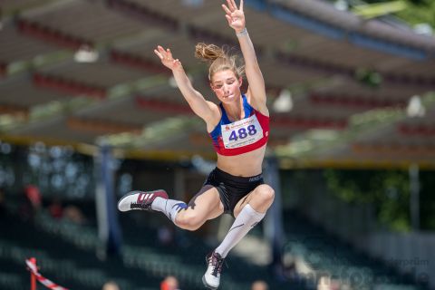 Nina Silvester (TV Jahn Schneverdingen); NLV+BLV Meisterschaften am 23.06.2019 im Jahnstadion, Goettingen (Niedersachsen), Foto: Michael Niederpruem