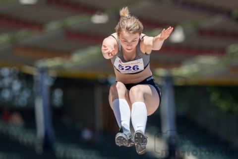 Luisa Pidun (MTV Vorsfelde); NLV+BLV Meisterschaften am 23.06.2019 im Jahnstadion, Goettingen (Niedersachsen), Foto: Michael Niederpruem