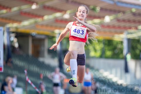 Emily Pischke (TKJ Sarstedt); NLV+BLV Meisterschaften am 23.06.2019 im Jahnstadion, Goettingen (Niedersachsen), Foto: Michael Niederpruem