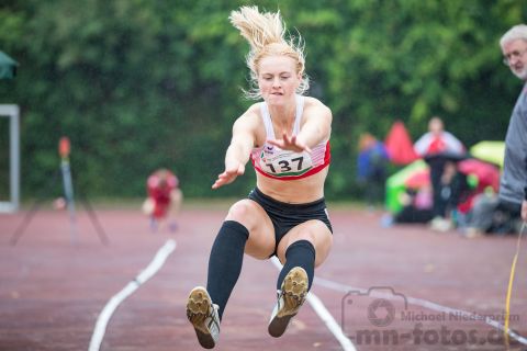 Lilian Toesmann (LG Olympia Dortmund); NRW Mehrkampfmeisterschaften U20/U18/U16 am 14.07.2019 im Stadion Schulzentrum Süd, Bad Oeynhausen (Nordrhein-Westfalen)