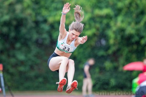 Hannah Sophie Guething (LAG Siegen); NRW Mehrkampfmeisterschaften U20/U18/U16 am 14.07.2019 im Stadion Schulzentrum Süd, Bad Oeynhausen (Nordrhein-Westfalen)