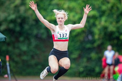 Lilian Toesmann (LG Olympia Dortmund); NRW Mehrkampfmeisterschaften U20/U18/U16 am 14.07.2019 im Stadion Schulzentrum Süd, Bad Oeynhausen (Nordrhein-Westfalen)