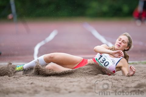 Pauline Jockweg (Weseler TV); NRW Mehrkampfmeisterschaften U20/U18/U16 am 14.07.2019 im Stadion Schulzentrum Süd, Bad Oeynhausen (Nordrhein-Westfalen)