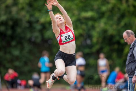 Antonia Koschlik (SV Sonsbeck); NRW Mehrkampfmeisterschaften U20/U18/U16 am 14.07.2019 im Stadion Schulzentrum Süd, Bad Oeynhausen (Nordrhein-Westfalen)