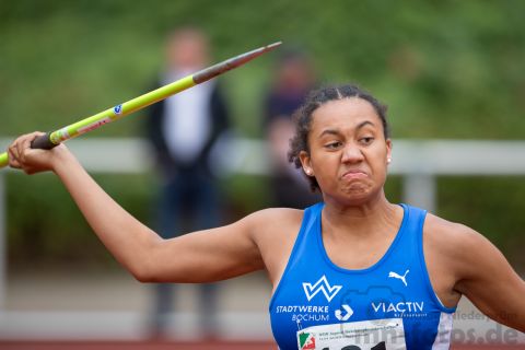 Joyce Oguama (TV Wattenscheid 01); NRW Mehrkampfmeisterschaften U20/U18/U16 am 14.07.2019 im Stadion Schulzentrum Süd, Bad Oeynhausen (Nordrhein-Westfalen)