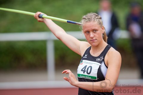 Svenja Bellon (LG Buende/Loehne); NRW Mehrkampfmeisterschaften U20/U18/U16 am 14.07.2019 im Stadion Schulzentrum Süd, Bad Oeynhausen (Nordrhein-Westfalen)