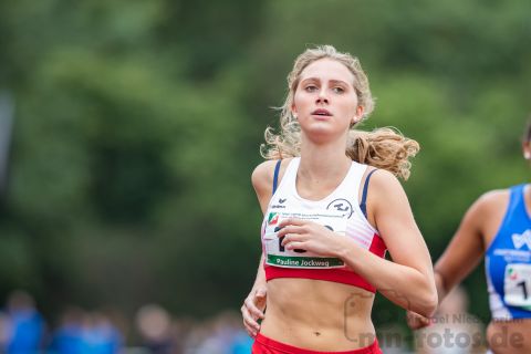 Pauline Jockweg (Weseler TV); NRW Mehrkampfmeisterschaften U20/U18/U16 am 14.07.2019 im Stadion Schulzentrum Süd, Bad Oeynhausen (Nordrhein-Westfalen)