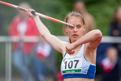 Louisa Meis (TV Gladbeck 1912); NRW Mehrkampfmeisterschaften U20/U18/U16 am 14.07.2019 im Stadion Schulzentrum Süd, Bad Oeynhausen (Nordrhein-Westfalen)