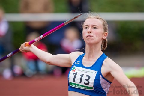 Carina Strauch (TV Rheingold Zuendorf); NRW Mehrkampfmeisterschaften U20/U18/U16 am 14.07.2019 im Stadion Schulzentrum Süd, Bad Oeynhausen (Nordrhein-Westfalen)