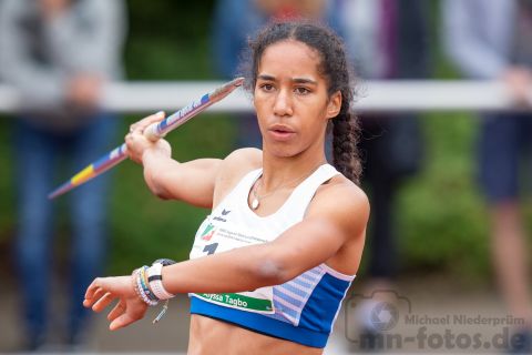 Alyssa Tagbo (TV Gladbeck 1912); NRW Mehrkampfmeisterschaften U20/U18/U16 am 14.07.2019 im Stadion Schulzentrum Süd, Bad Oeynhausen (Nordrhein-Westfalen)