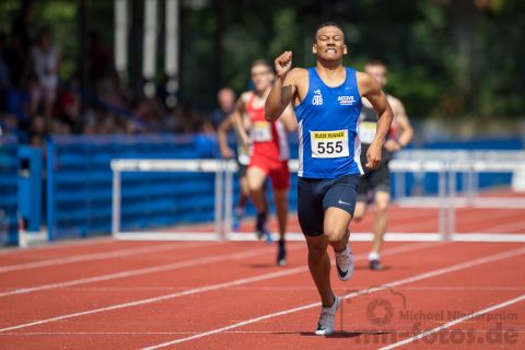 Jordan Gordon (Nr. 555, OTB Osnabrueck); Norddeutsche Meisterschaften am 20.07.2019 im Erika-Fisch-Stadion, Hannover (Niedersachsen)
