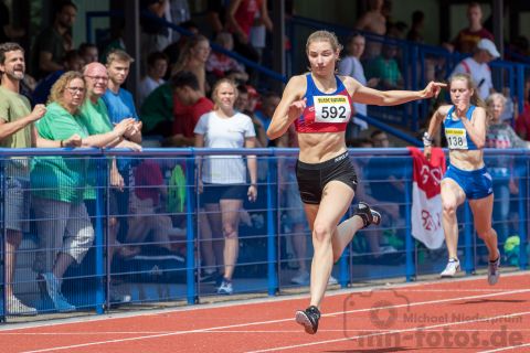 Nina Silvester (Nr. 592, TV Jahn Schneverdingen); Norddeutsche Meisterschaften am 20.07.2019 im Erika-Fisch-Stadion, Hannover (Niedersachsen)
