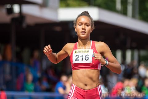 Lynn Diarrassouba (Nr. 216, Hamburger SV); Norddeutsche Meisterschaften am 20.07.2019 im Erika-Fisch-Stadion, Hannover (Niedersachsen)