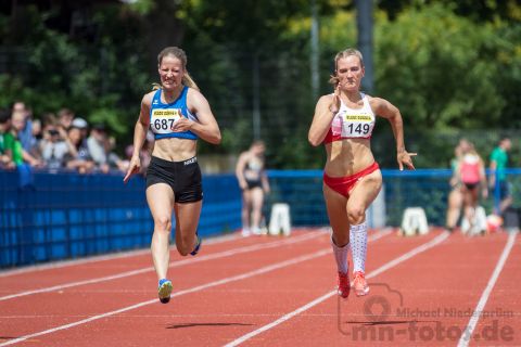 Marie Auch-Schwelk (Nr. 687, MTV Luebeck), Anneke Koepp (Nr. 149, Bremer LT); Norddeutsche Meisterschaften am 20.07.2019 im Erika-Fisch-Stadion, Hannover (Niedersachsen)