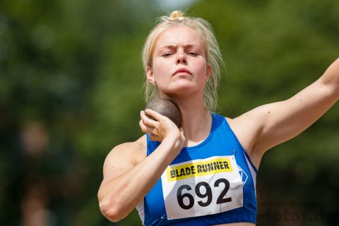 Paula de Boer (Nr. 692, MTV Luebeck); Norddeutsche Meisterschaften am 20.07.2019 im Erika-Fisch-Stadion, Hannover (Niedersachsen)