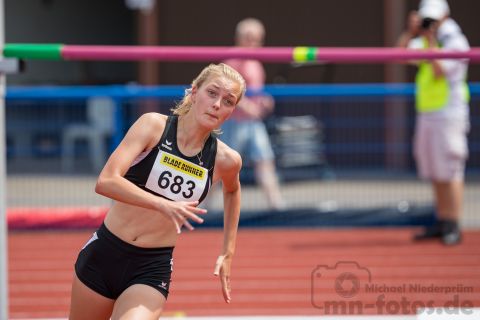 Carolin Harbs (Nr. 683, MTSV Hohenwestedt); Norddeutsche Meisterschaften am 20.07.2019 im Erika-Fisch-Stadion, Hannover (Niedersachsen)