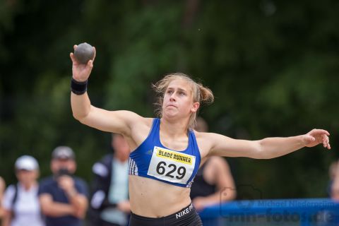 Sarah Neitz (Nr. 629, LG Weserbergland); Norddeutsche Meisterschaften am 20.07.2019 im Erika-Fisch-Stadion, Hannover (Niedersachsen)