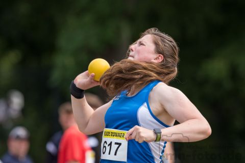 Inga Wedig (Nr. 617, LG Kreis Verden); Norddeutsche Meisterschaften am 20.07.2019 im Erika-Fisch-Stadion, Hannover (Niedersachsen)