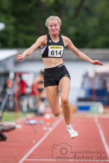 Elena Meyer (Nr. 614, LG Uplengen); Norddeutsche Meisterschaften am 20.07.2019 im Erika-Fisch-Stadion, Hannover (Niedersachsen)